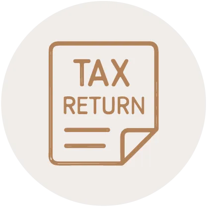 business income tax return icon