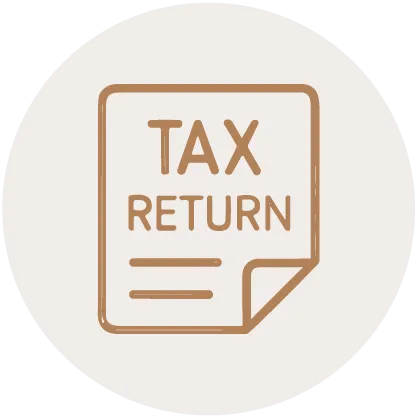 individual income tax return icon